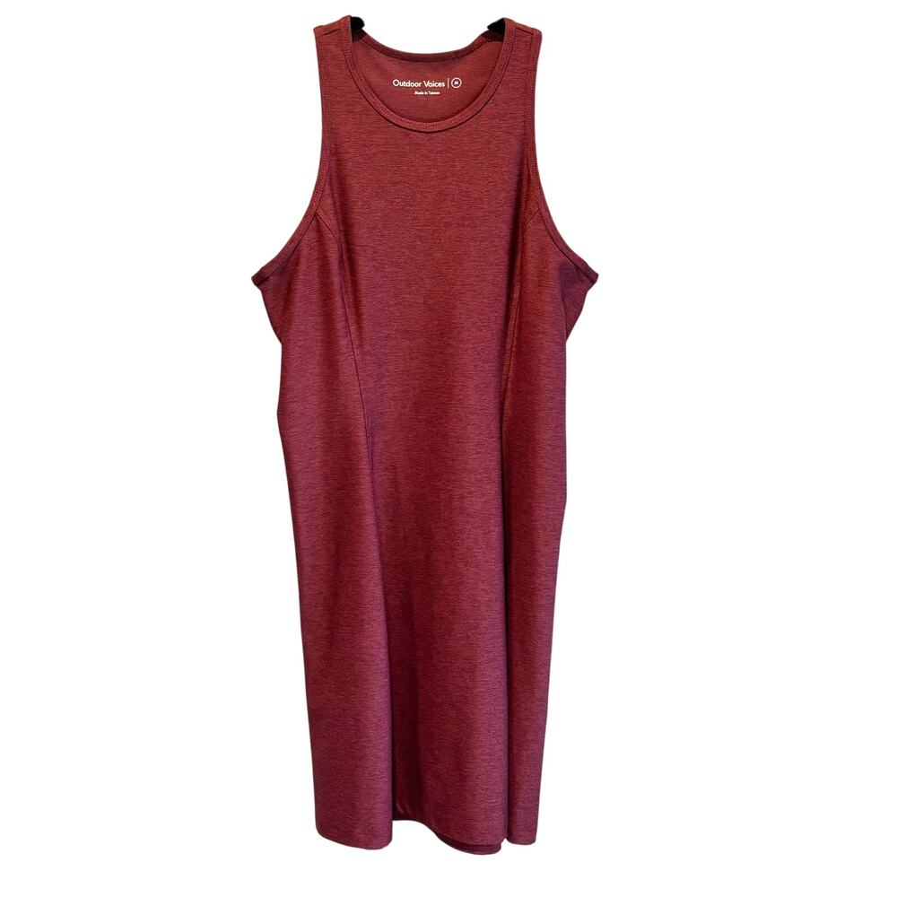 Outdoor Voices Athena Maroon Sleeveless Racerback Athletic Dress - size Medium